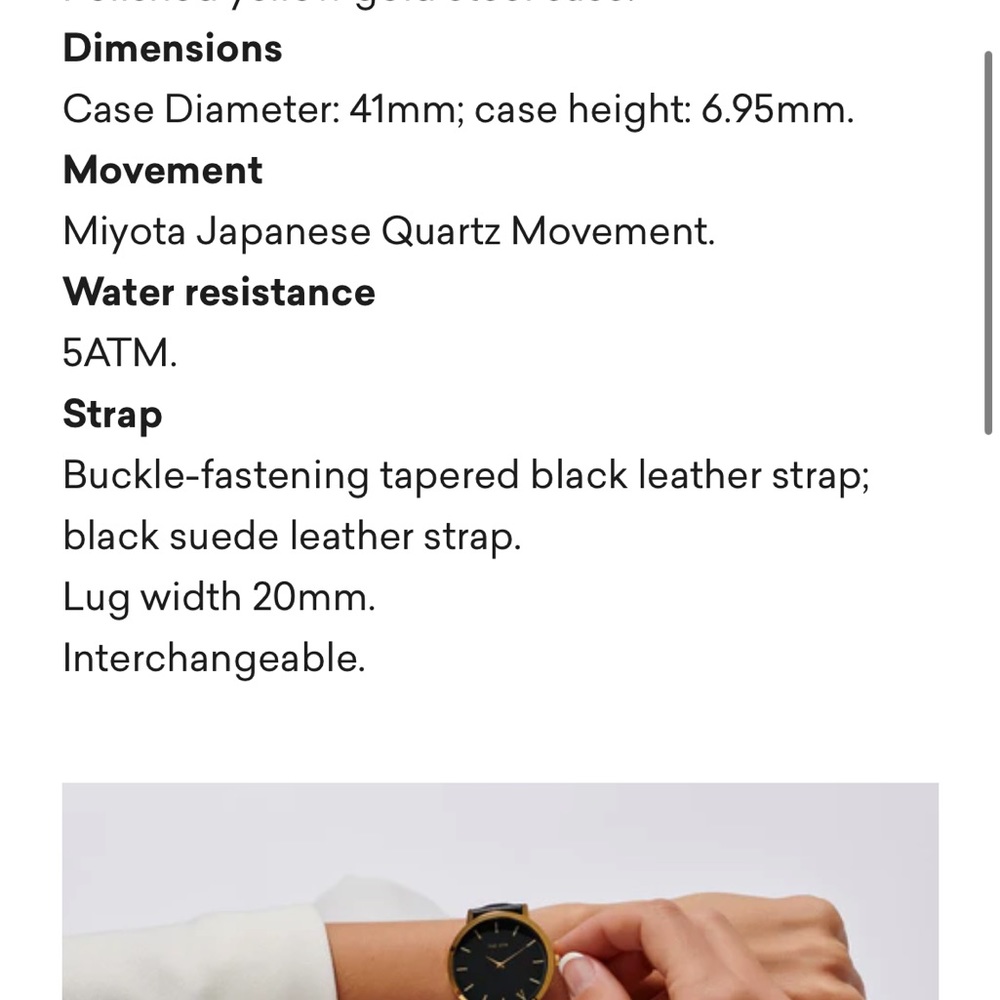 The fifth black and gold watch